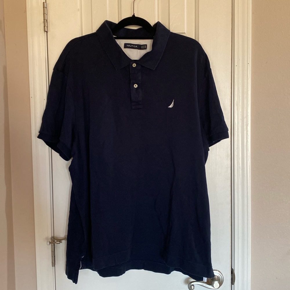 Men’s Nautica polo, navy blue XXL